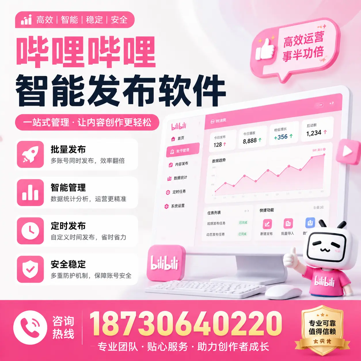 如何评估哔哩哔哩智能发布软件的ROI?潮州 企业必读