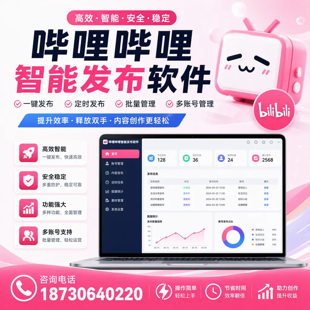 提升内容质量的秘诀：哔哩哔哩智能发布软件在 潮州 的应用